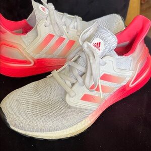 Adidas ULTRABOOST 20 Neon Pink White Running Training Training Shoes Size 7.5